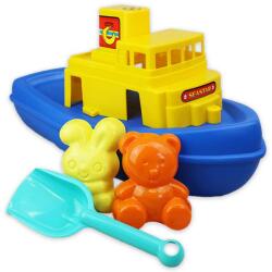  Hajó homokozó készlettel műanyag kék 44 cm (139500) (139500)