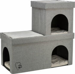 TRIXIE Kimy | Extra tágas szövet macskabújó és design kuckó - 76 × 72 × 37 cm, világosszürke