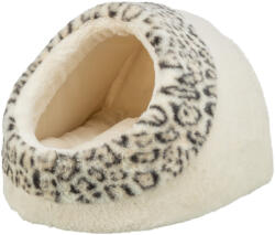 TRIXIE Leo | Elegáns plüss macskabújó és fekvőhely - 35 × 26 × 41 cm, krém