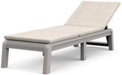 Keter ATLAS MŰANYAG KERTI NAPOZÓÁGY(párnával) - Lágy bézs & kavicsszürke / bézs