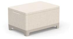 Keter SCANDI JUTE TÁROLÓS ASZTAL (MIX&MATCH) - Lágy bézs & kavicsszürke / bézs