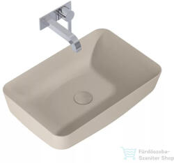 AREZZO design Nomia pultra ültethető mosdó 50x39 cm, matt bézs AR-146051 (AR-146051)