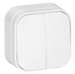 ORNO OR-OE-7201/W Felületre szerelhető, kétzónás ToDo IP20 kapcsoló, fehér (OR-OE-7201/W)