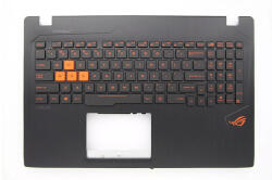 ASUS ROG Strix GL553VW series 90NB0DC1-R30010 amerikai angol (US) kiosztású billentyűzettel palmrest/topcase gépház felső burkolat fekete (CAS080500PRUS)