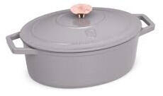 Berlinger Haus Taupe Collection öntöttvas ovális sütőedény zománc bevonattal, fedővel (BH-6541)