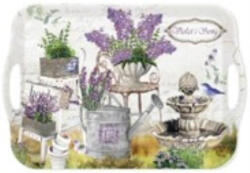 Ach Impex Tálca füles 41.8x28, 5x2.3 cm, műanyag, levendulás (M40187)