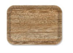 Ach Impex Tálca 33x24, 5x1.8 cm, műanyag, fa mintás (M40196)