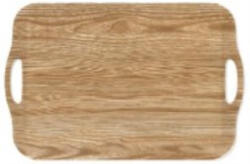 Ach Impex Tálca füles 41.8x28, 5x2.3 cm, műanyag, fa mintás (M40195)