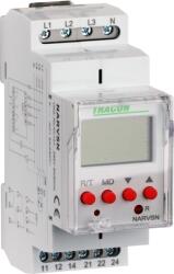 TRACON Tracon NARVSN Feszültségfigyelő relé 3 fázisra kijelzővel AC 230V L-N, U>, < 70-400V, 2CO 8AVAC (AC1) (NARVSN) - hejovill