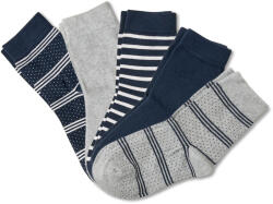 Tchibo - 5 pár zokni - nő - méret 39-42 - kék