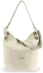  Zellia Női Válltáska ZLB401 Beige Matt - Krokkó - (11730125)