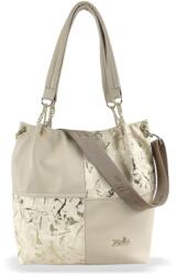  Zellia Női Válltáska ZLB377 Beige-Arany - Leaf - (20265649)