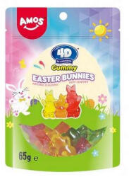 Amos Sweets 4D Gummy Easter Bunnies húsvéti nyuszi alakú gumicukor 65g - vegyesbolt