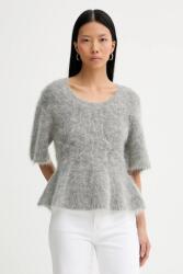 MUNTHE pulóver gyapjúkeverékből RYLALINE - szürke 34