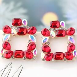 HARAHU Fülbevaló Kristály - Piros KP39524