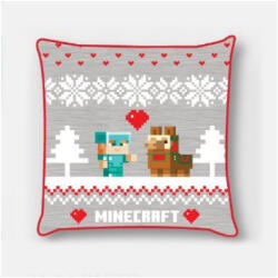  Minecraft Holiday Karácsonyi párnahuzat 40x40 cm Velúr - ostore