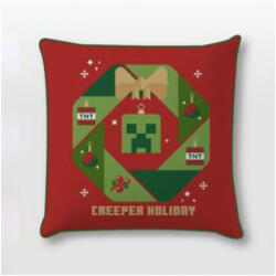  Minecraft Creeper Holiday Karácsonyi párnahuzat 40x40 cm Velúr (CBX240522MC) - ostore