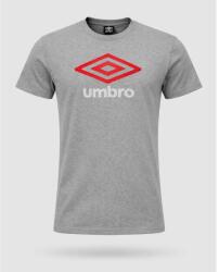 Umbro Acitvestyle Crew T-S1 férfi póló, szürke-piros-fehér (UMTM01083ML/UM1839)