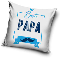  Beste Papa Mustache párnahuzat 40x40 cm