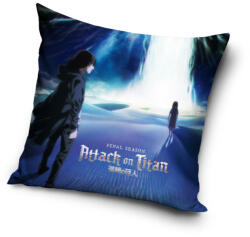  Attack on Titan Waterfall párnahuzat 40x40 cm Velúr