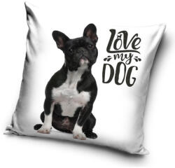  Kutyás Love párnahuzat 40x40 cm (CBX191340PNL) - ostore