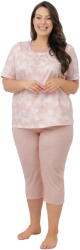 Italian Fashion Pijama dama ITALIAN FASHION ELENI scurt 3/4 print salmon/salmon: 4XL (AAF-KPZ-ELEN-K3LL 4XL)