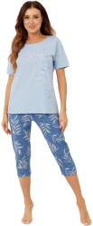 Italian Fashion Pijama dama ITALIAN FASHION ERULA scurt 3/4 albastru/print: 3XL (AAF-KPZ-ERUL-K3ND 3XL)