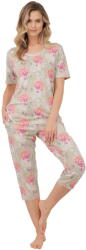 Italian Fashion pijama damă HARMONIA mânecă scurtă, pantaloni 3/4, imprimeu: M (AAF-KPZ-HARM-K3DR M)