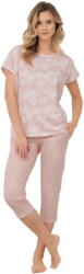 Italian Fashion Pijama dama ITALIAN FASHION KALINA scurt 3/4 print salmon/salmon: S (AAF-KPZ-KALINK3LL S)
