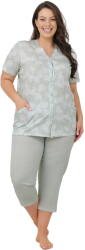 Italian Fashion Pijama dama ITALIAN FASHION PERLA scurt 3/4 print mentă/mentă: M (AAF-KPZ-PERLAK3MM M)