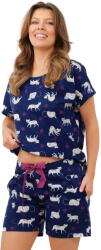 Italian Fashion Pijama dama ITALIAN FASHION MIMI scurt print: M (AAF-KPZ-MIMI-KKDK M)