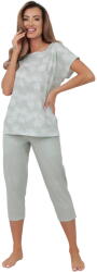 Italian Fashion Pijama dama ITALIAN FASHION KALINA scurt 3/4 print mentă/mentă: XXL (AAF-KPZ-KALINK3MM XXL)