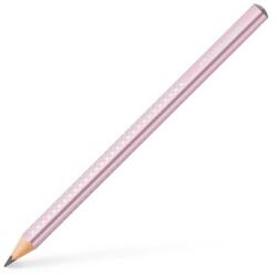 Faber-Castell Grafitceruza, B, háromszögletű, FABER-CASTELL Sparkle Jumbo , metál rózsaszín (111661) - papir25