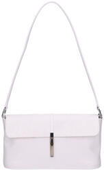 Karen 020 fehér virág rostbőr táska