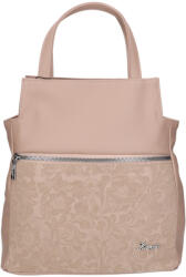 Karen 9549 drapp virág rostbőr táska