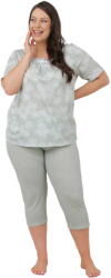 Italian Fashion Pijama dama ITALIAN FASHION ELENI scurt 3/4 print mentă/mentă: XXL (AAF-KPZ-ELEN-K3MM XXL)
