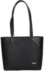 Karen rostbőr táska 1522 fekete új virág