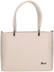 Karen D 687 bézs virág rostbőr táska