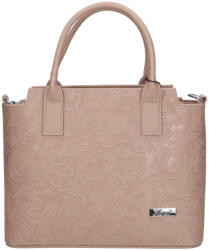 Karen 1721 drapp virág rostbőr táska