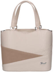 Karen D 565 bézs virág drapp rostbőr táska