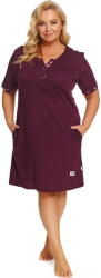 Doctor Nap Cămașă de noapte DOCTOR NAP TB. 7472 burgundy: XL (TB.7472.BURGUNDY XL)
