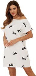 Italian Fashion Cămașă de noapte dama ITALIAN FASHION FIGARO mânecă scurtă print: S (AAF-KKN-FIGA-K-DR S)