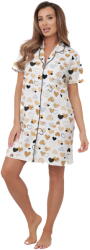 Italian Fashion Cămașă de noapte dama ITALIAN FASHION SORENO mânecă scurtă print: L (AAF-KKN-SORE-K-DR L)