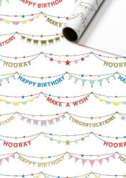  Stewo Tekercses Díszcsomagoló 70 cm x 2 m Pierrot White (AAE492)