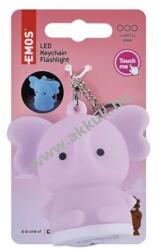 EMOS LED szilikon kulcstartó elefánt