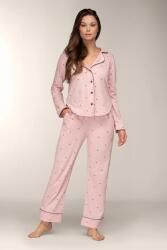 Mademoiselle Sommeil Morning kiss női pamutpizsama, rózsaszín, M