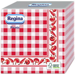 Regina Szalvéta REGINA Picnic 1 rétegű 33x33 cm 1/4 hajtogatott 45 lapos magyaros paprikával díszített (421639)