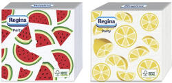 Regina Szalvéta REGINA Party 1 rétegű 30x30 cm 1/4 hajtogatott 45 lapos vegyes mintás (421244)