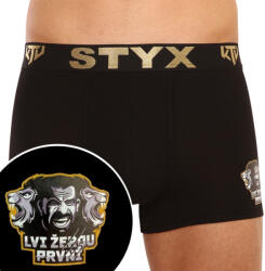 Styx Férfi boxeralsó Styx / KTV sportos gumipánt fekete - fekete gumi (GTCL960) S