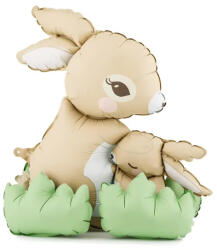 PartyDeco S. r. o Álló fólia lufi, nyuszik, 51 X 60 cm